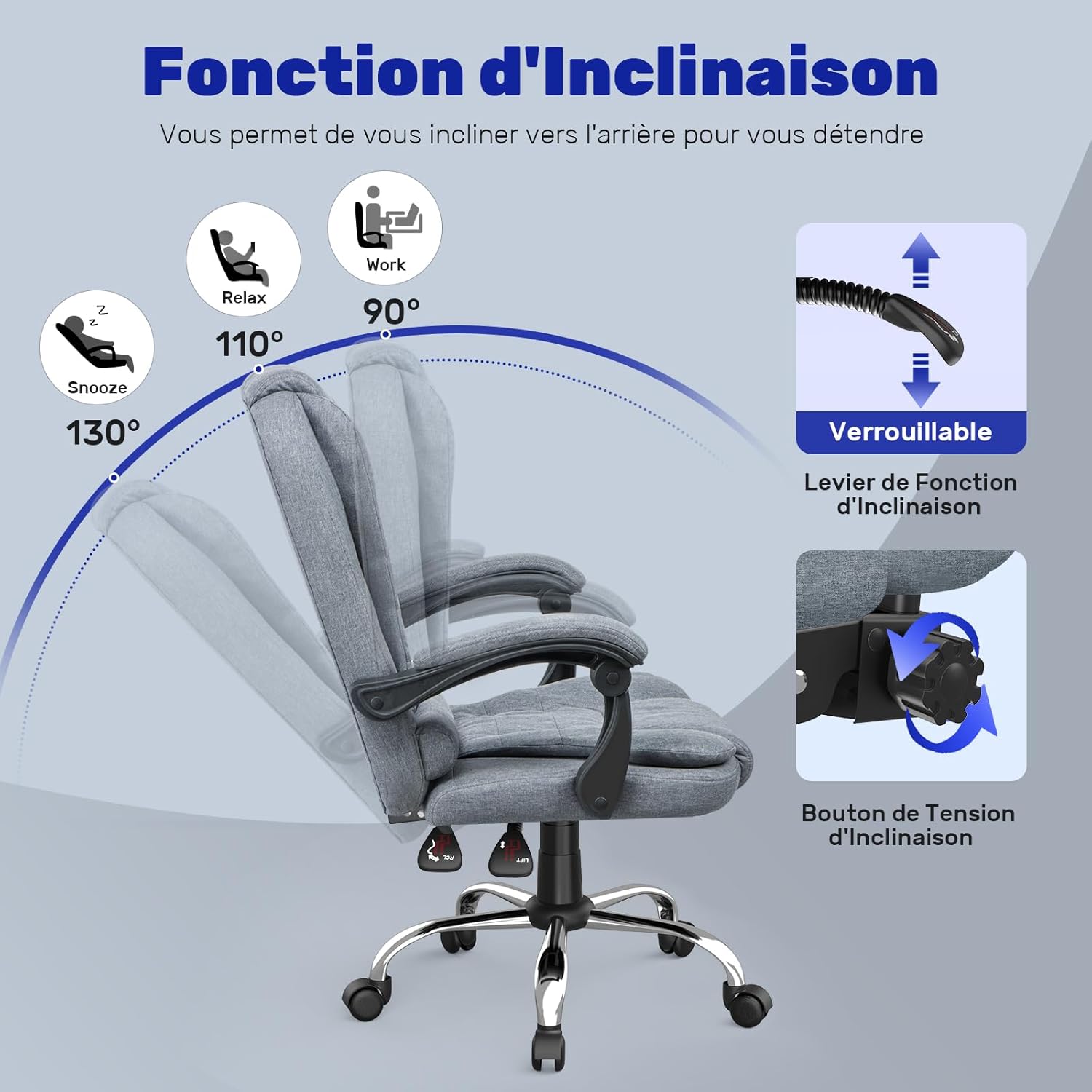 Chaise de Bureau Confort Ultime