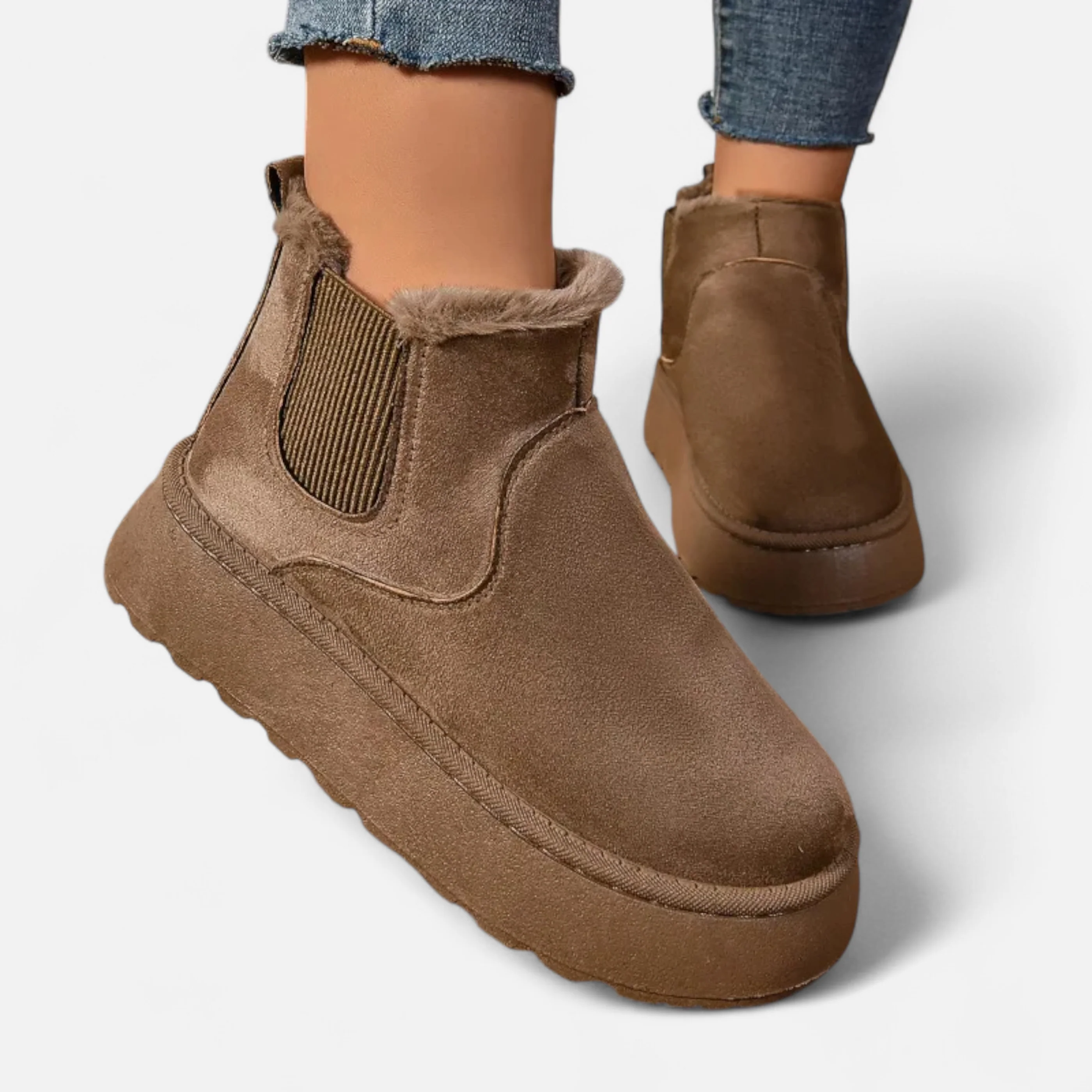 Grenval™ | Women’s Short Plush Platform Ankle Boots
