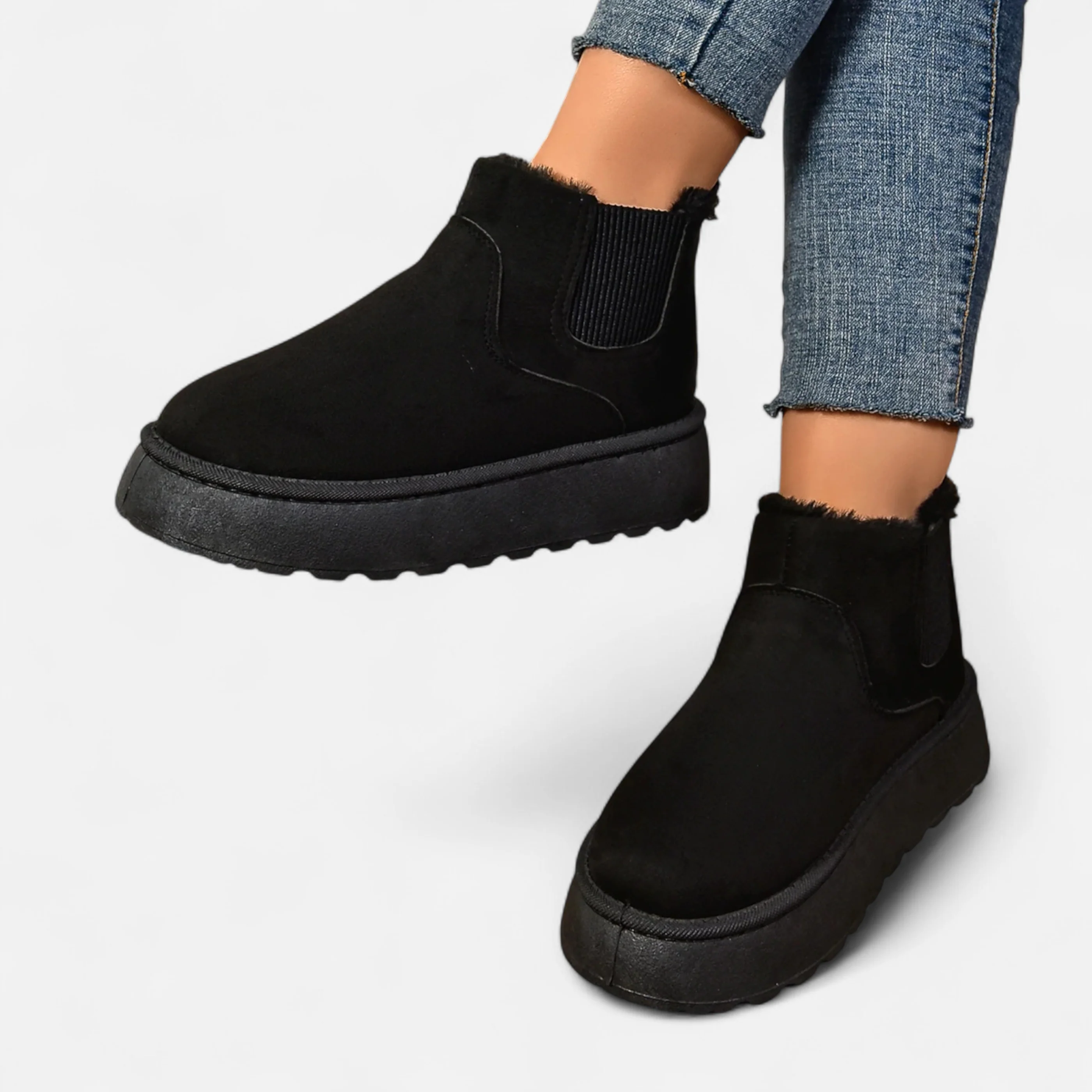Grenval™ | Women’s Short Plush Platform Ankle Boots