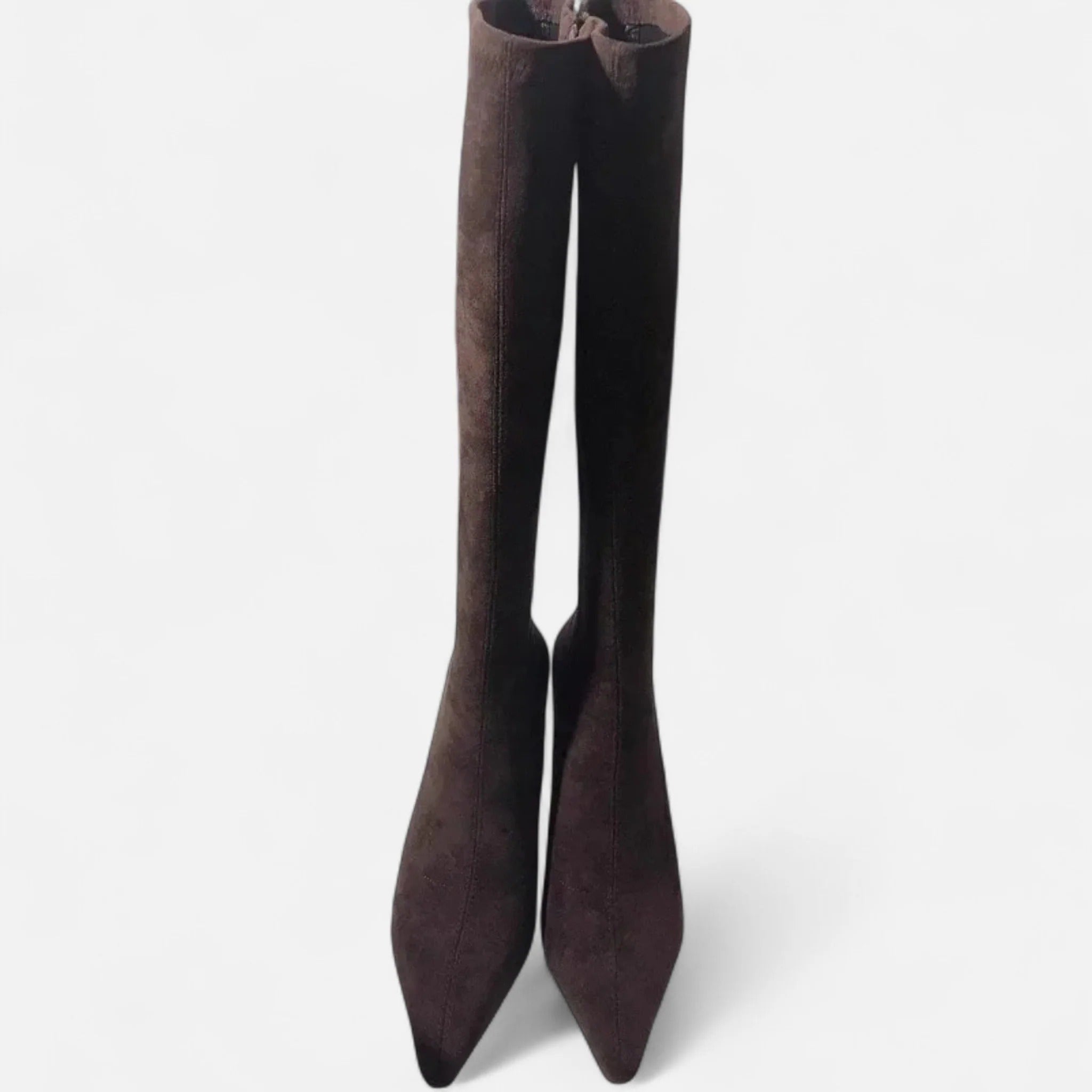 Grenval™ | Women’s Suede Thigh-High Heeled Boots