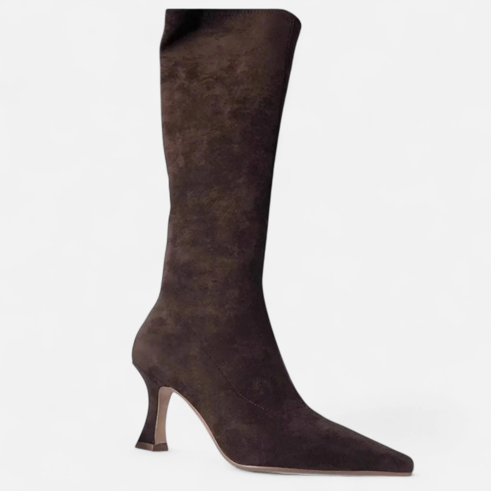 Grenval™ | Women’s Suede Thigh-High Heeled Boots