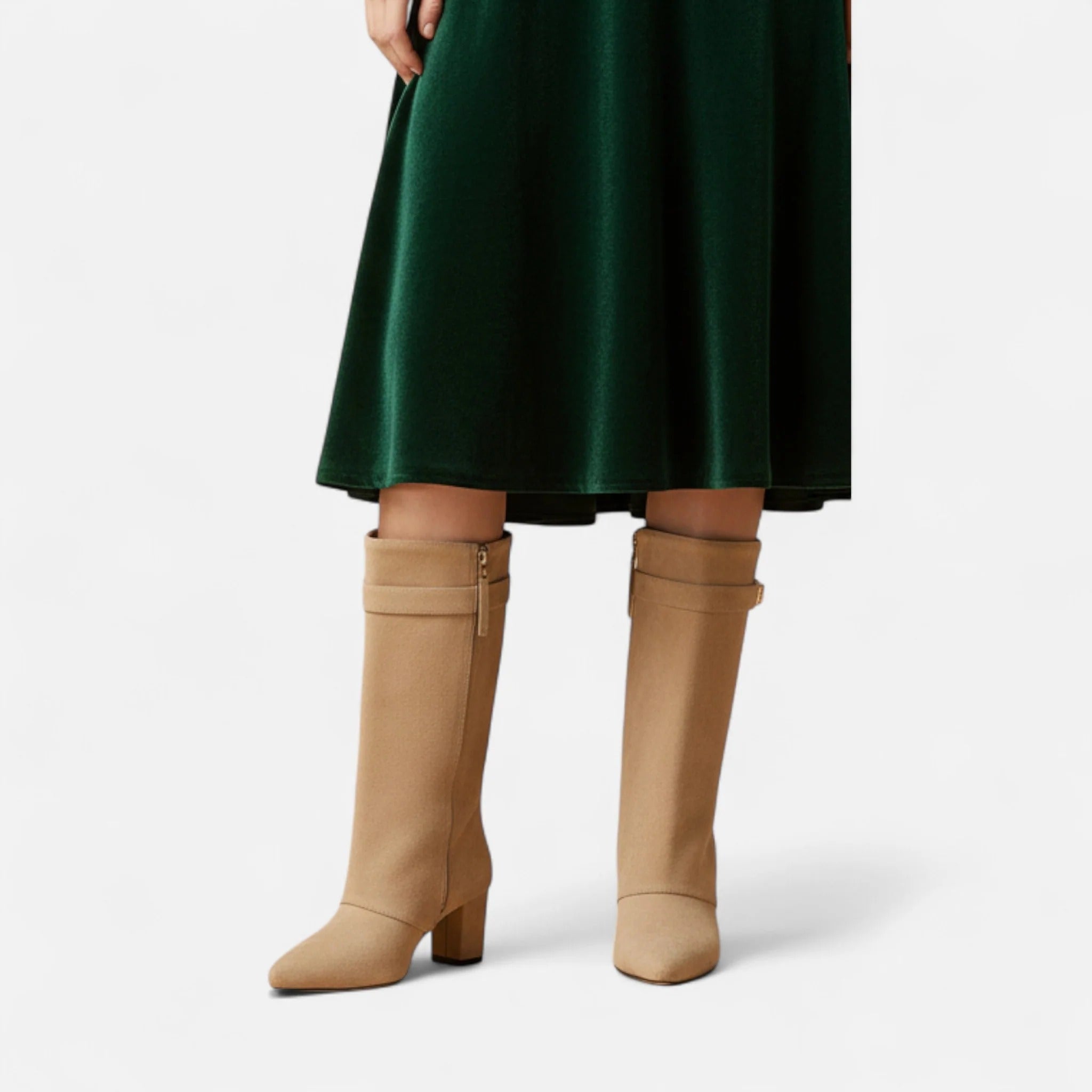 Grenval™ | Women’s Pointed High-Heel Mid-Calf Boots