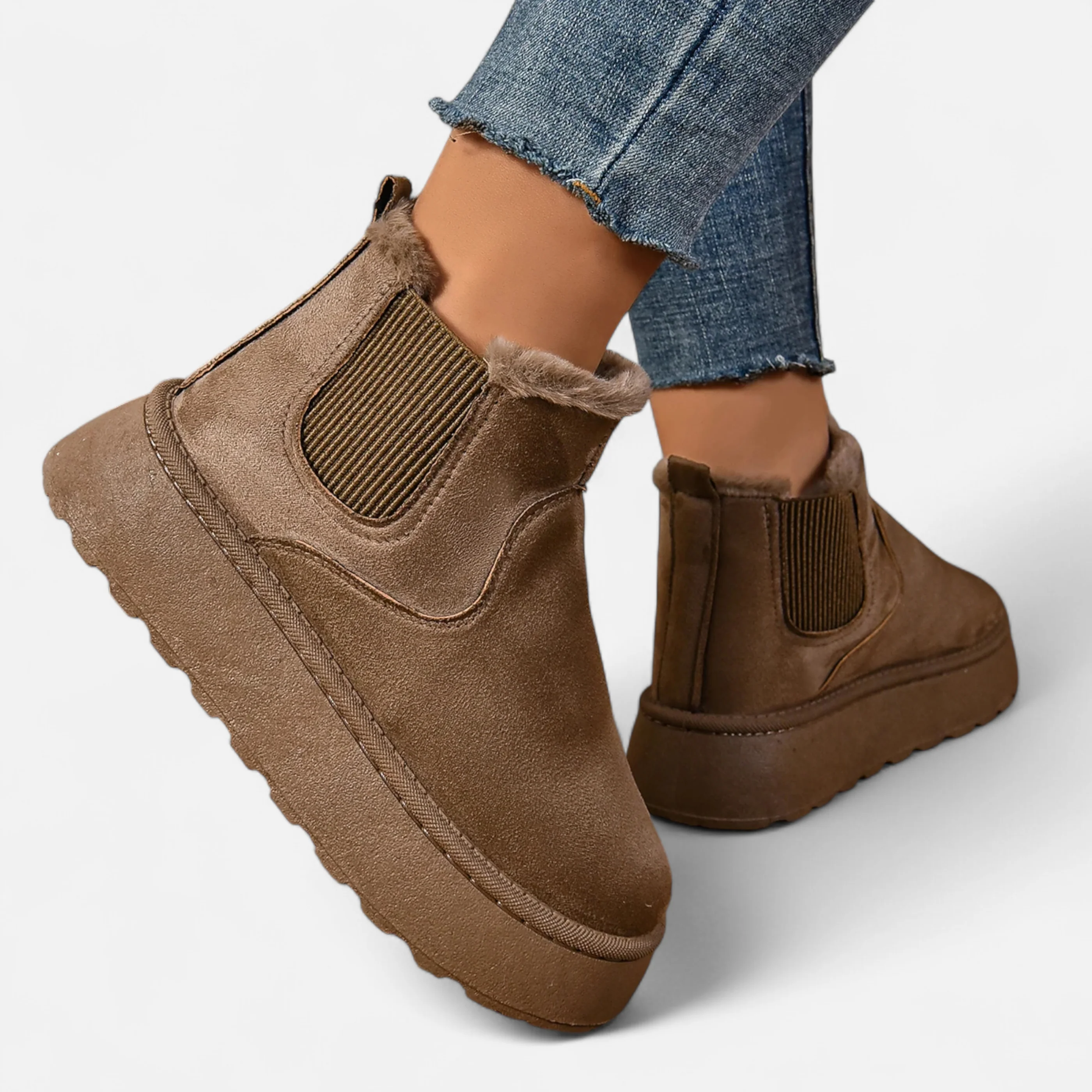 Grenval™ | Women’s Short Plush Platform Ankle Boots