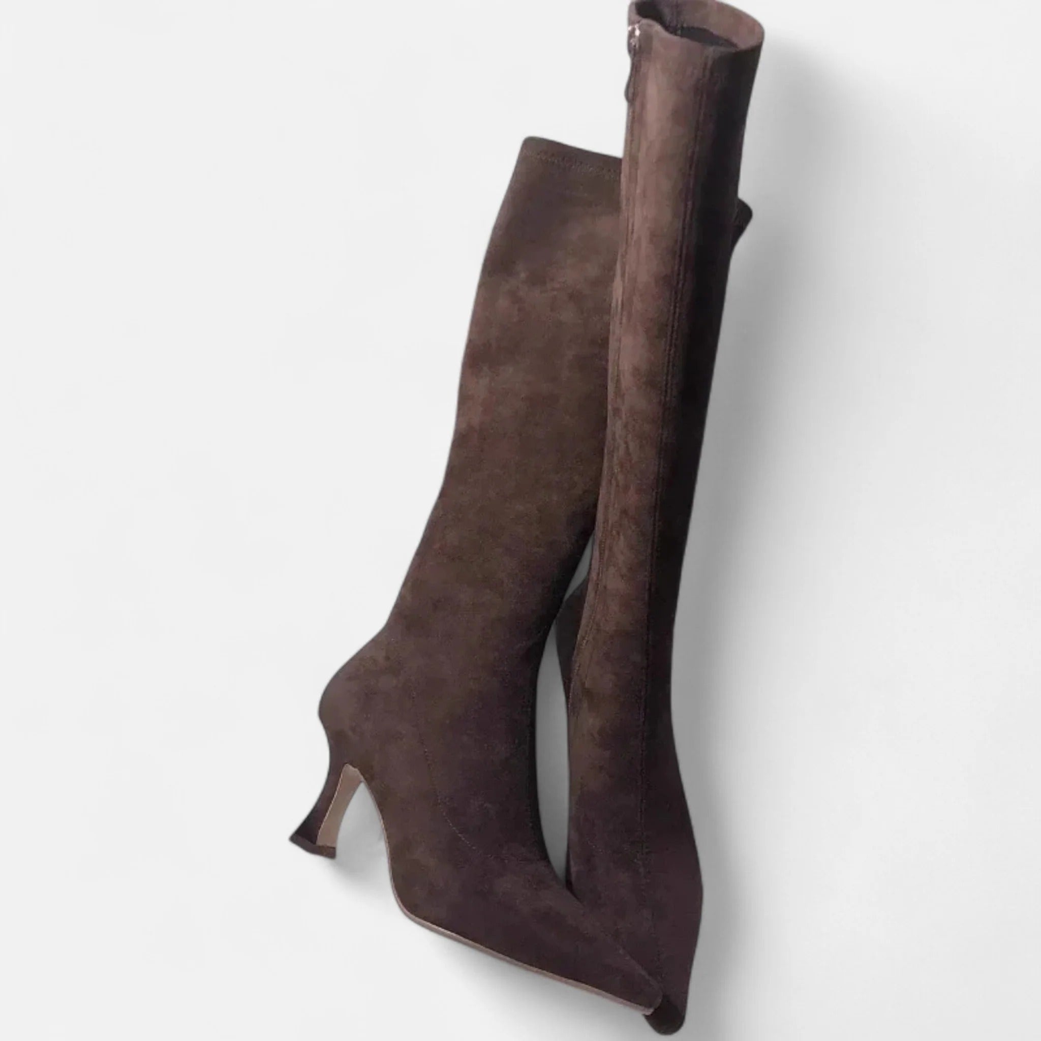 Grenval™ | Women’s Suede Thigh-High Heeled Boots