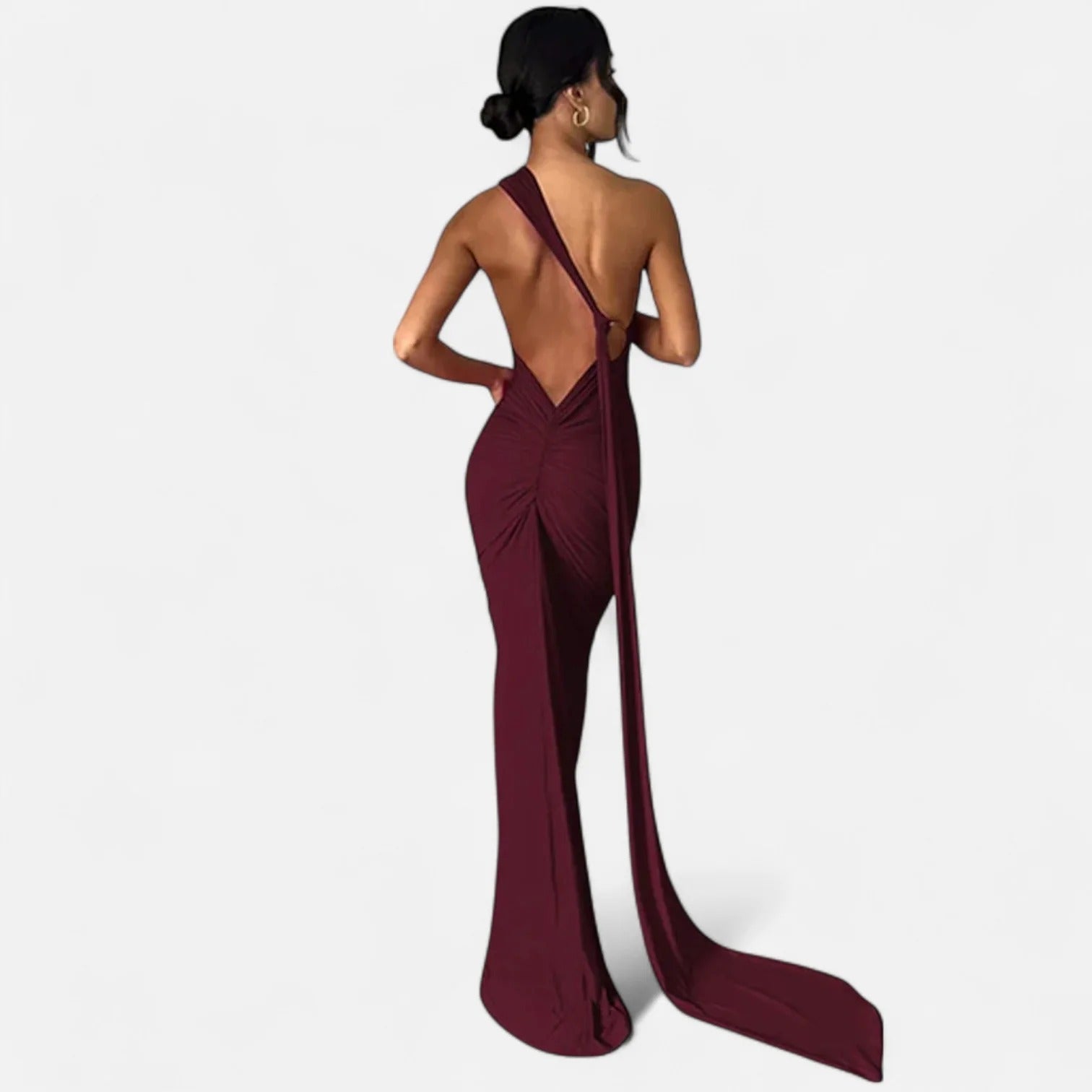 Grenval™ | Women’s Backless Scarf-Tie Evening Dress