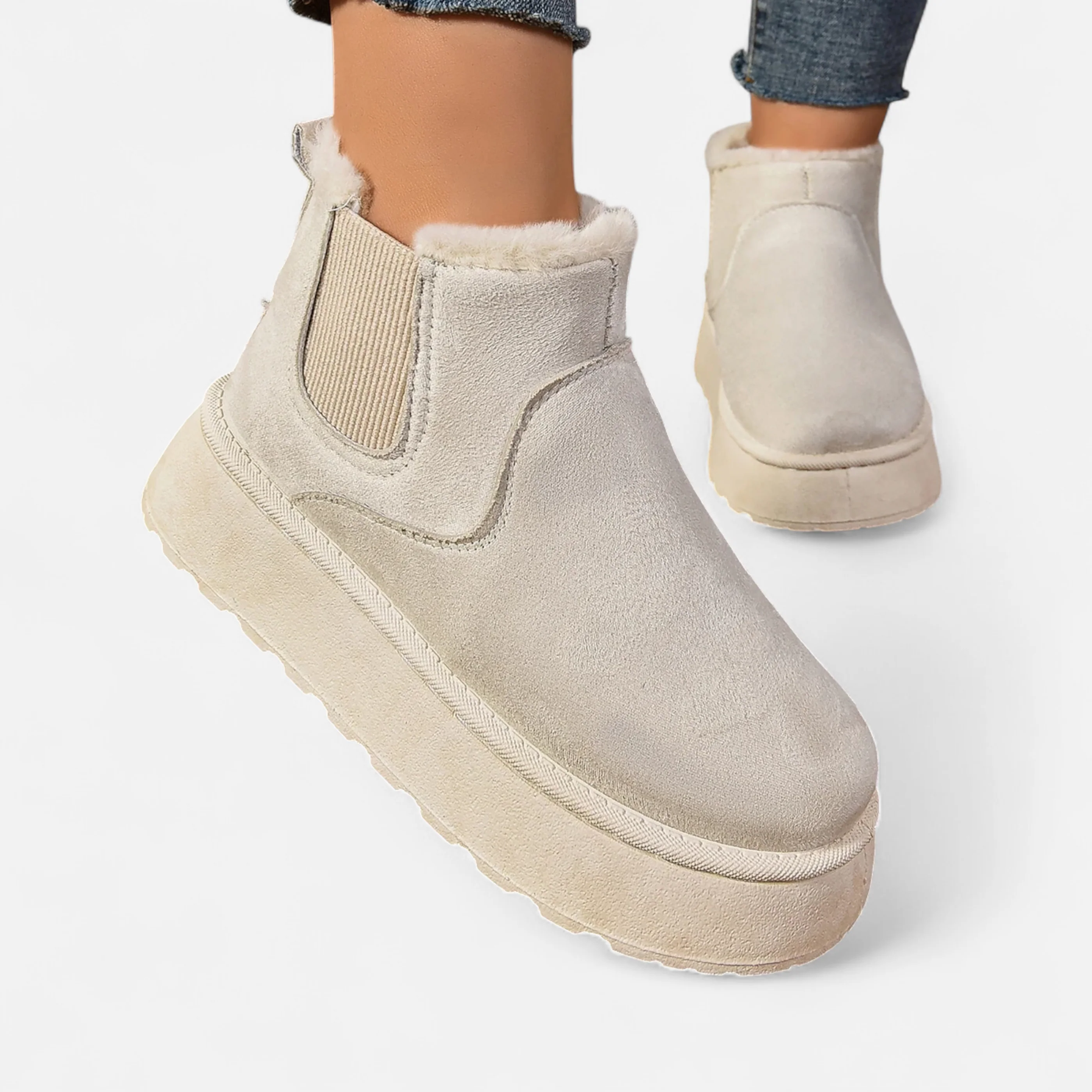 Grenval™ | Women’s Short Plush Platform Ankle Boots