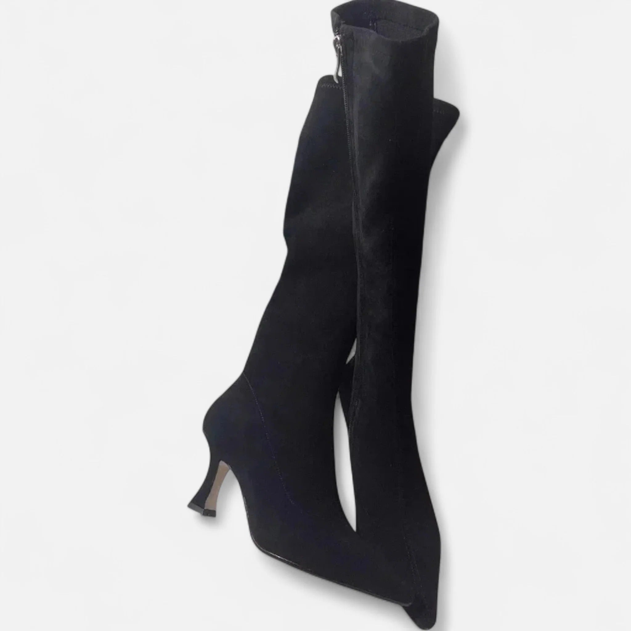 Grenval™ | Women’s Suede Thigh-High Heeled Boots